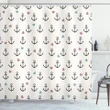 Hearts Sailor Holiday Shower Curtain Shower Curtain