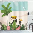 Watermelons Toucans Shower Curtain Shower Curtain