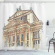 Germany Iconic Building Paint Shower Curtain Shower Curtain
