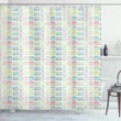 Sketchy And Colorful Cameras Shower Curtain Shower Curtain