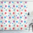 Soft Toned Damask Flora Shower Curtain Shower Curtain