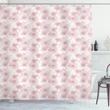Lilies Dotted Heart Shower Curtain Shower Curtain