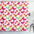 Butterfly Silhouette Shower Curtain Shower Curtain