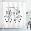 Cosmic Signs On Palms Shower Curtain Shower Curtain