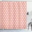 Hexagon Tiles Oriental Shower Curtain Shower Curtain