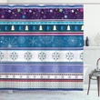Dots And Snoflakes Shower Curtain Shower Curtain