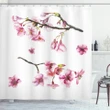 Watercolor Art Flower Shower Curtain Shower Curtain