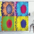 Daisy Flower Collage Shower Curtain Shower Curtain