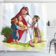 Compassionate Figure Child Shower Curtain Shower Curtain