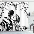 Young Couple In Love Print Shower Curtain Shower Curtain