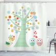 Romantic Owls In Love Shower Curtain Shower Curtain