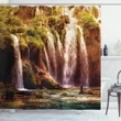 Waterfall Forest Trees Shower Curtain Shower Curtain