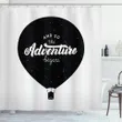 Hot Air Balloon With Phrase Shower Curtain Shower Curtain