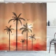 Palms Dramatic Sky Shower Curtain Shower Curtain