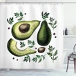 Tropical Fruit Elements Shower Curtain Shower Curtain