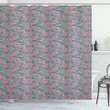 Waves And Roses Shower Curtain Shower Curtain