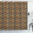 Funky Folkloric Shower Curtain Shower Curtain