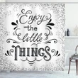 Hand Lettering Paisley Shower Curtain Shower Curtain