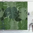 Camo Palm Leaves Shower Curtain Shower Curtain
