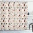 Club And Ball Sport Themed Shower Curtain Shower Curtain