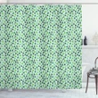 Green Silhouettes Shower Curtain Shower Curtain