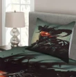 Romotic Demon Computer Printed Bedspread Set Home Decor