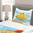 Crab Starfish Printed Bedspread Set Home Decor
