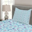Aquatic Beach Printed Bedspread Set Home Decor