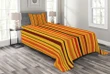 Vibrant Vertical Lines Pattern Printed Bedspread Set Home Decor