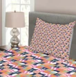 Hipster Geometrical Retro Pattern Printed Bedspread Set Home Decor