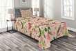 Butterflies Shamrocks Colorful Pattern Printed Bedspread Set Home Decor