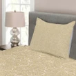Swirled Floral Patterns Pattern Printed Bedspread Set Home Decor