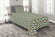 Abstract Shapes Lines Pattern Printed Bedspread Set Home Decor