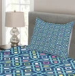 Tribal Mosaic Tiles Pattern Printed Bedspread Set Home Decor