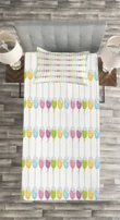 Apparatus Colorful Solution Printed Bedspread Set Home Decor