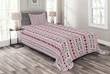 Geometric Kente Stripes Motif Pattern Printed Bedspread Set Home Decor