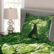 Leaves Tree Branches Printed Bedspread Set Home Decor