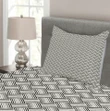 Freehand Stripes Printed Bedspread Set Home Decor