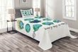 Expressions Face Moods Printed Bedspread Set Home Decor