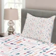Painting Equipment Colorful Pattern Printed Bedspread Set Home Decor