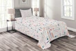 Painting Equipment Colorful Pattern Printed Bedspread Set Home Decor