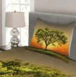 Sunset Scenery Valley Printed Bedspread Set Home Decor