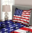 Fourth Of July Day National Pattern Printed Bedspread Set Home Decor