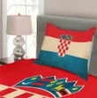 European Country Flag Art Pattern Printed Bedspread Set Home Decor