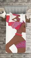 Zulu Woman Bandage Dress Pattern Printed Bedspread Set Home Decor