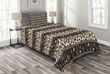 Cheetah Skin Circles Pattern Printed Bedspread Set Home Decor