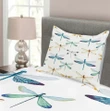 Regular Lines Insects Printed Bedspread Set Home Decor