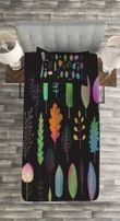 Autumn Forest Ecosystem Printed Bedspread Set Home Decor