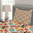 Whimsical Colorful Birds Pattern Printed Bedspread Set Home Decor