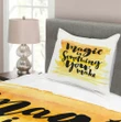 Motivating Words Printed Bedspread Set Home Decor